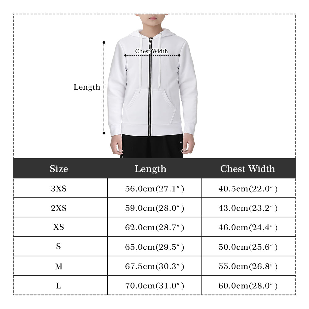 Children ALL Over Print Zip Hoodie
