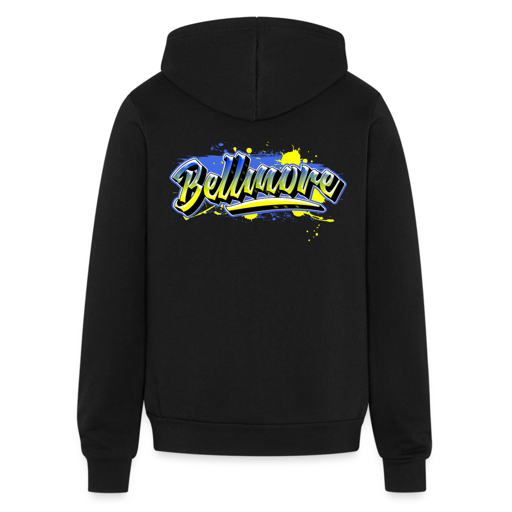 Bella + Canvas Unisex Full Zip Hoodie - black