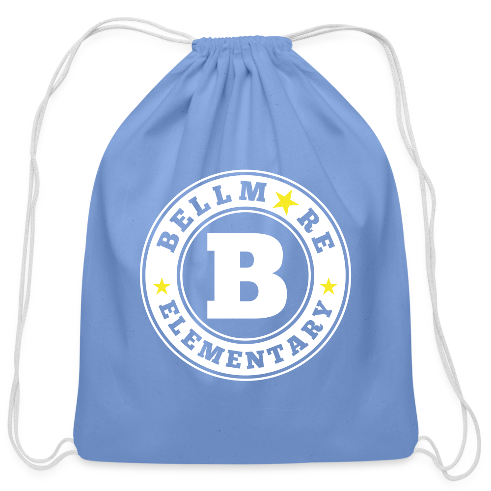Cotton Drawstring Bag - carolina blue
