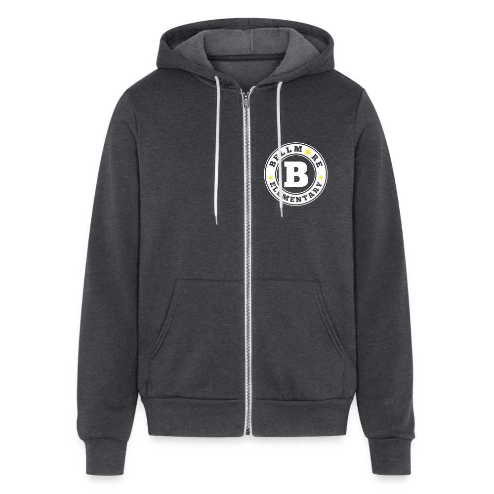 Adult Unisex Full Zip Hoodie - charcoal grey